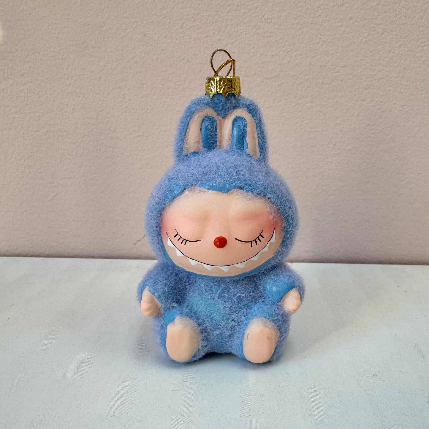 Fuzzy Sleeping Monster Labubu Style Ornament