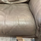 1980's Vintage Taupe Leather Adjustable Sofa by Durlet