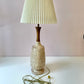 Vintage Mid-Century Ceramic and Walnut Lamp w/shade