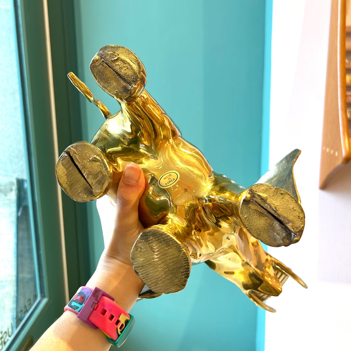 Vintage Brass Elephant Statue