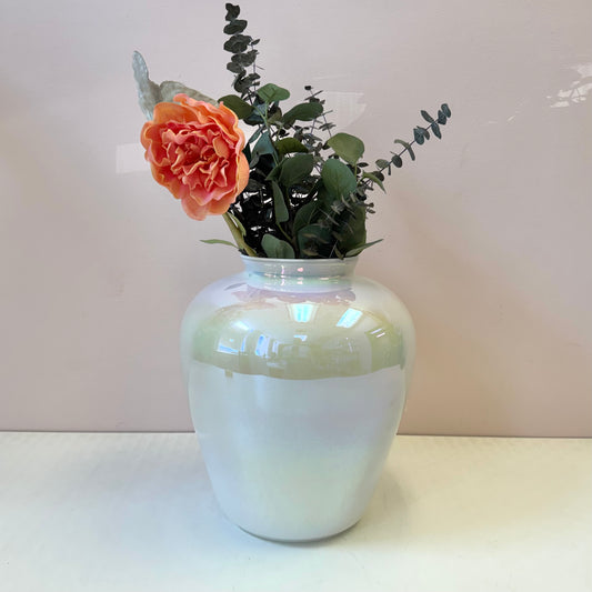 Vintage Opalescent Glass Vase