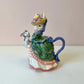 Vintage Ceramic Fitz and Floyd “Bustles and Beaus” Rabbit Teapot