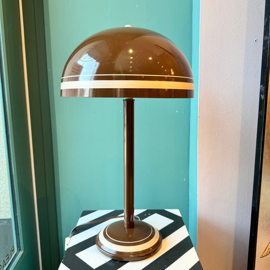 Vintage MCM Mushroom Dome Table Lamp