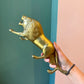 Vintage Brass Lion Statue