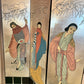 Vintage Art Deco Silver Leaf Tri-Fold Screen Room Divider
