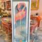 Vintage "At Water's Edge" Flamingo Signed and Numbered Lithograph by Marcel