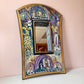 Vintage Hand Painted Whimsical Illustration Art Mirror