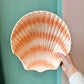 Vintage Large Hand Painted Clam Shell Serving Bowl by Cardinal Inc.
