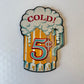 Vintage 1960's Wooden "Cold 5¢" Beer Wall Sign