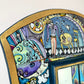 Vintage Hand Painted Whimsical Illustration Art Mirror