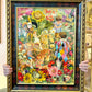 Vintage Original Framed "Once Upon A Springtime" 1981-1982 Acrylic on Board by Phyllis Londraville