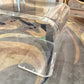 Vintage 1970's 'Scroll' Waterfall Lucite Coffee Table