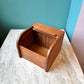 Vintage Teak Roll Top Desk Organizer