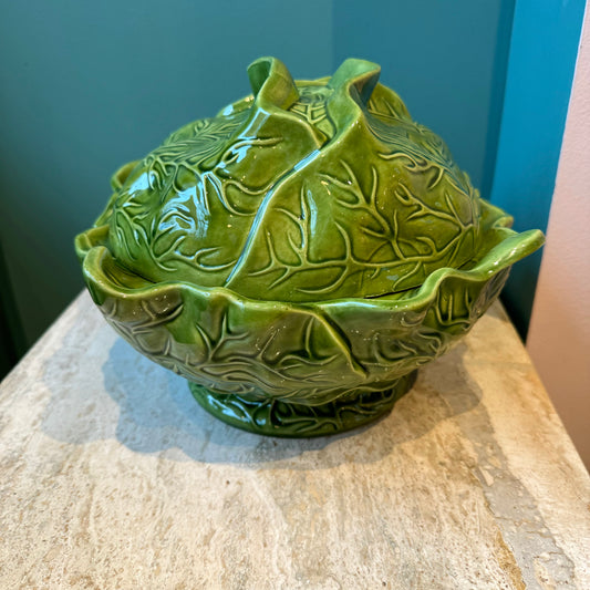 1970's Vintage Large Lidded Cabbage Tureen by Holland Mold