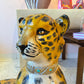 Extra Large Vintage Resting Cheetah Statue