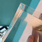 Pair of Vintage Lucite Owl Triangular Block Bookends by Will Hardy