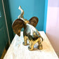 Vintage Brass Elephant Statue