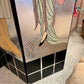 Vintage Art Deco Silver Leaf Tri-Fold Screen Room Divider