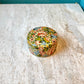 Vintage Paper Mache Floral Trinket Box