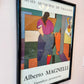 Vintage 1989 Alberto Magnelli Framed Exhibition Poster