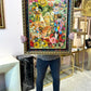 Vintage Original Framed "Once Upon A Springtime" 1981-1982 Acrylic on Board by Phyllis Londraville