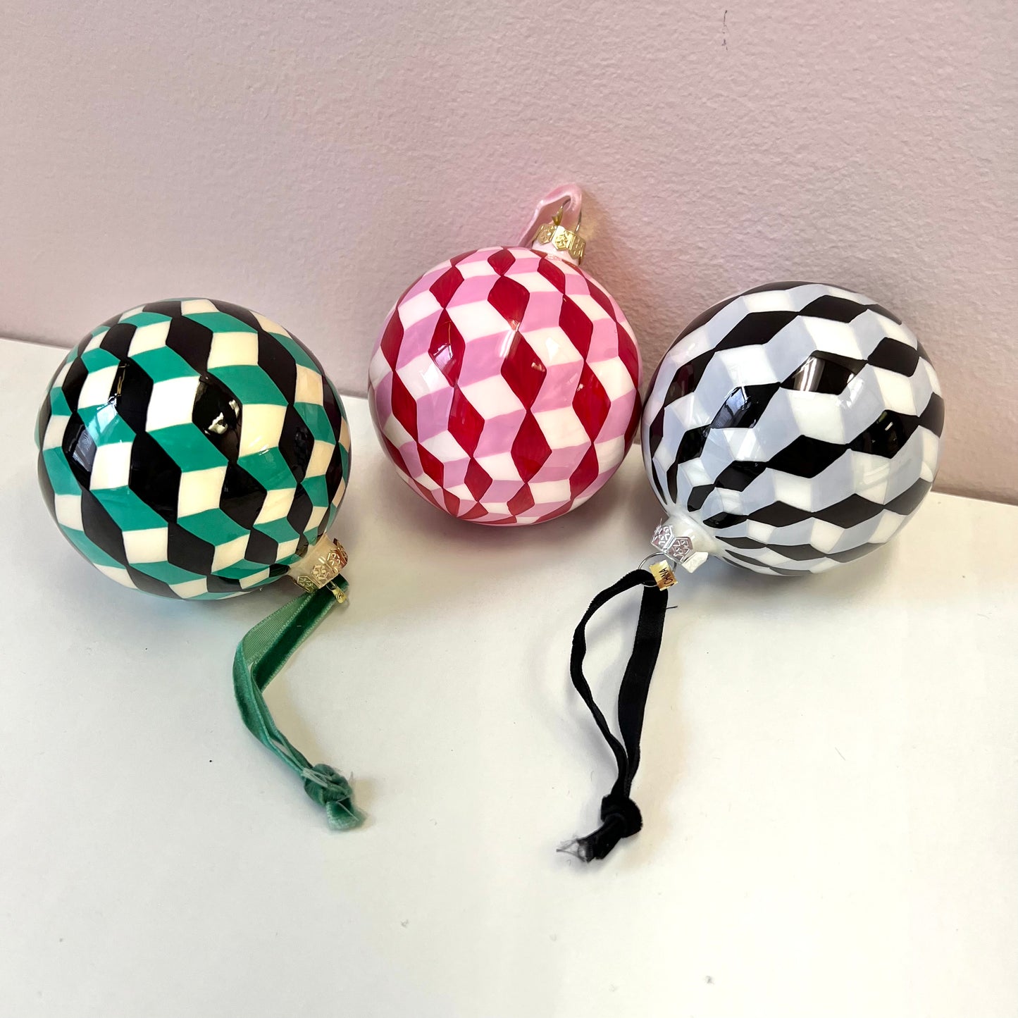 Tumbling Blocks Bauble Ornament/item