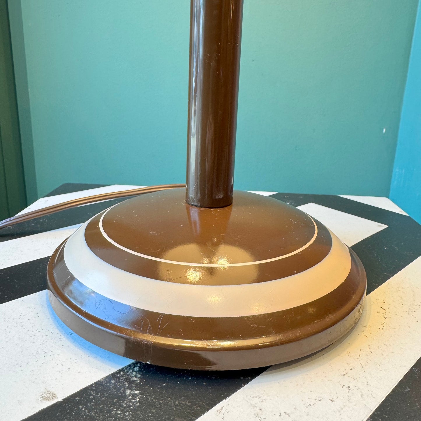 Vintage MCM Mushroom Dome Table Lamp