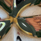 Vintage Turner Space Age Chrome Bubble Mirror