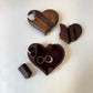 Vintage Wooden Heart Puzzle Box