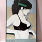 Vintage Framed "The Playboy Portfolio" Serigraph Print by Patrick Nagel