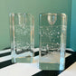 Pair of Vintage Blenko Style Glass Icicle Candle Holders