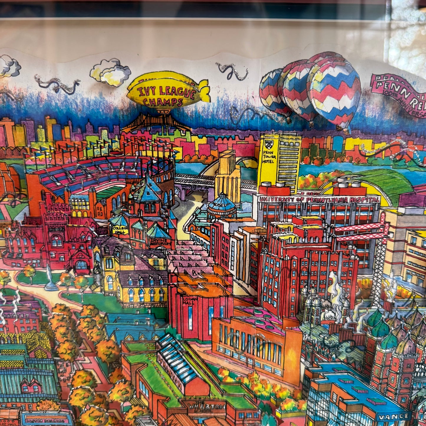 Vintage "University of Pennsylvania" 3D Artwork Signed Numbered Artist Proof by Szynal