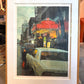 Vintage 1983 Signed Limited Edition Lithograph Titled "Variety Photoplays" by Davis Cone