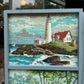 Vintage 1950's Original Paint by Numbers Screen/Room Divider