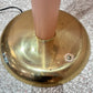 Vintage Pink Lucite Floor Lamp with Large Calla Lily Flower Shade