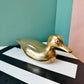 Vintage Brass Duck