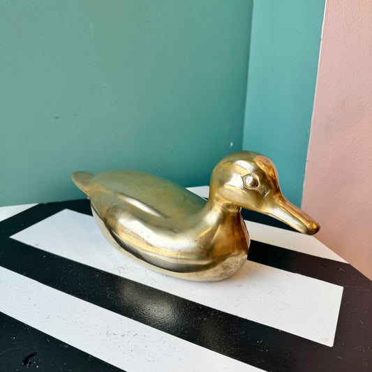 Vintage Brass Duck