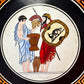 Vintage Set of 3 Mid-Century Greek Wall Hanging Plates by D. Vassilopoulos