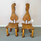 Pair of 1980 Andrew Willner Figure Chairs/Signed and Dated