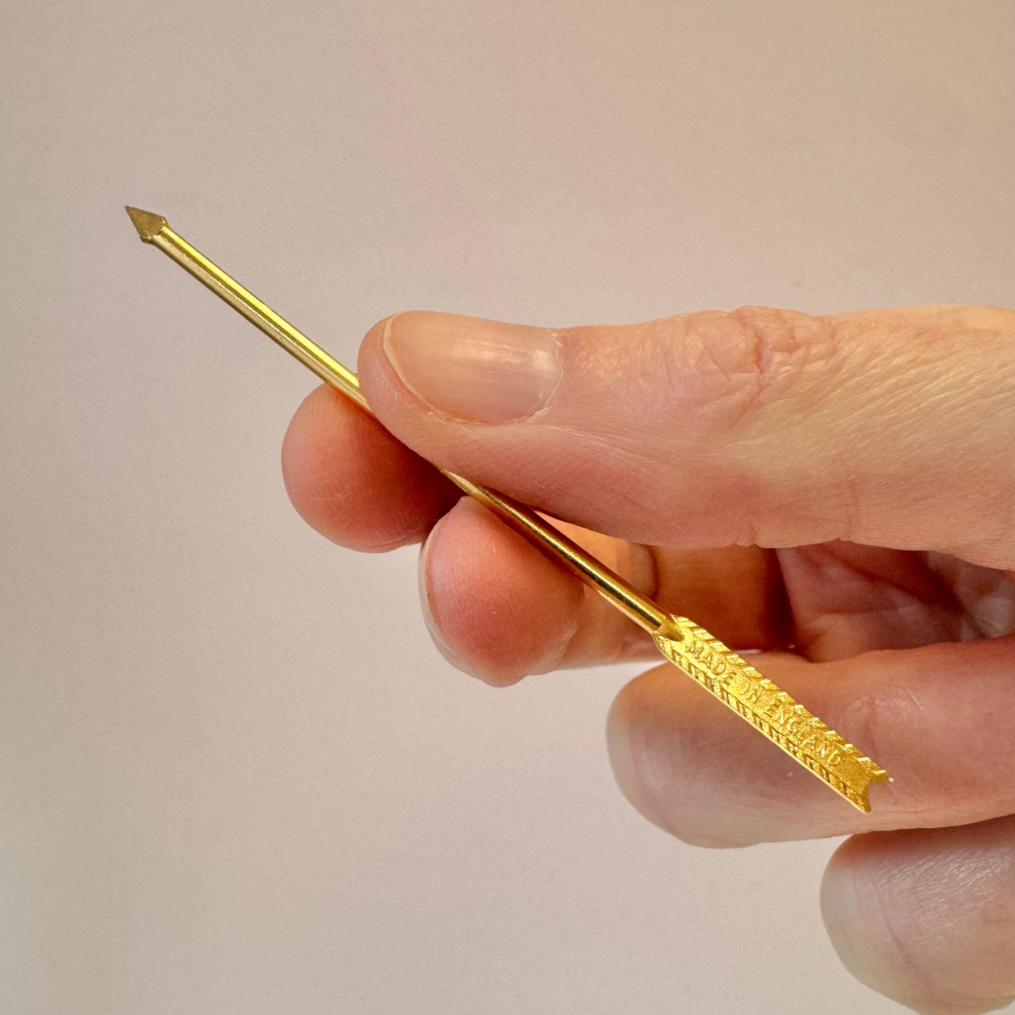 Vintage Set of 26 Gold Tone Metal "Arrow" Cocktail Picks