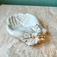 Vintage Ceramic and Gold Leaf Hands Ring/Soap Dish