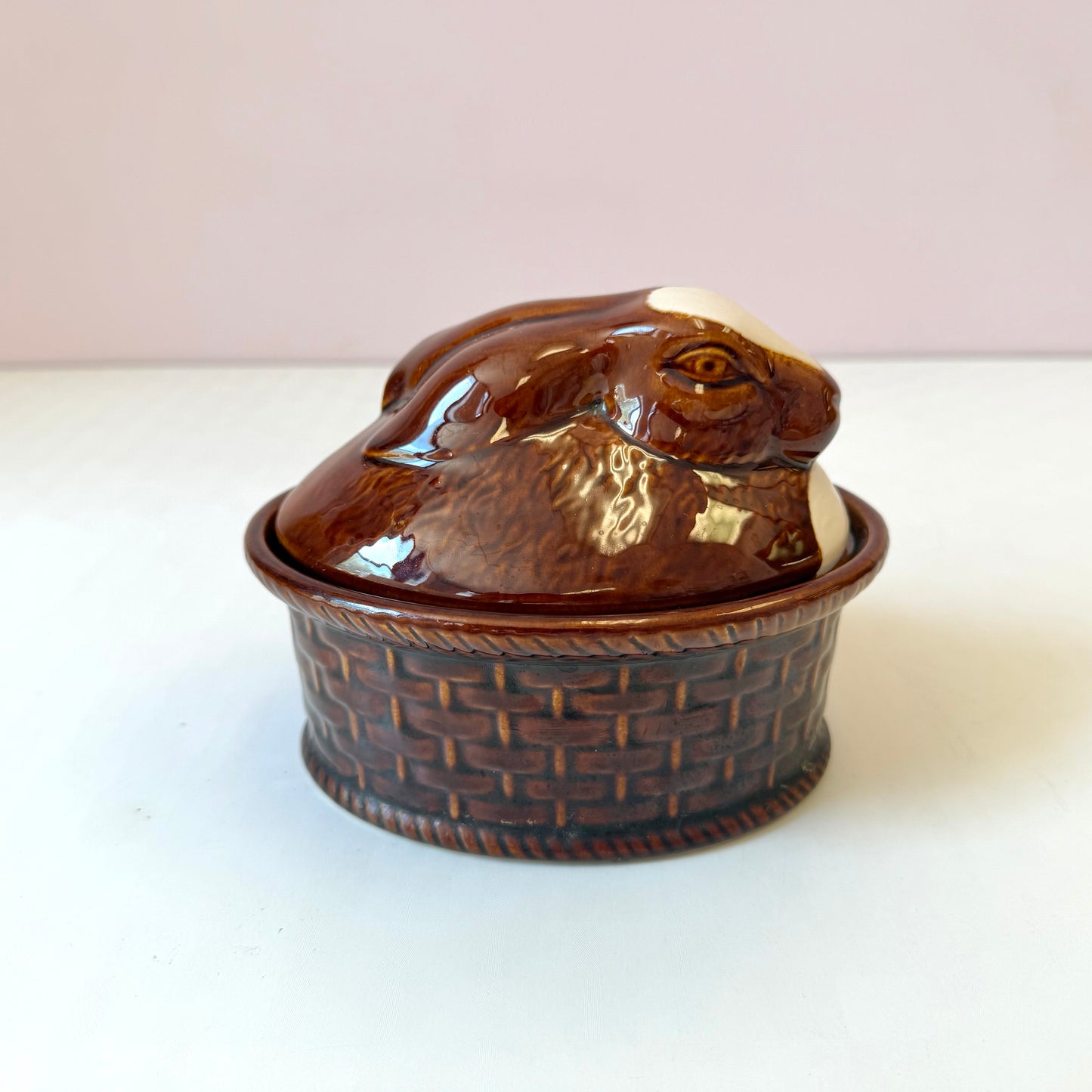 Vintage GEO Ceramic Rabbit Tureen Serving Dish