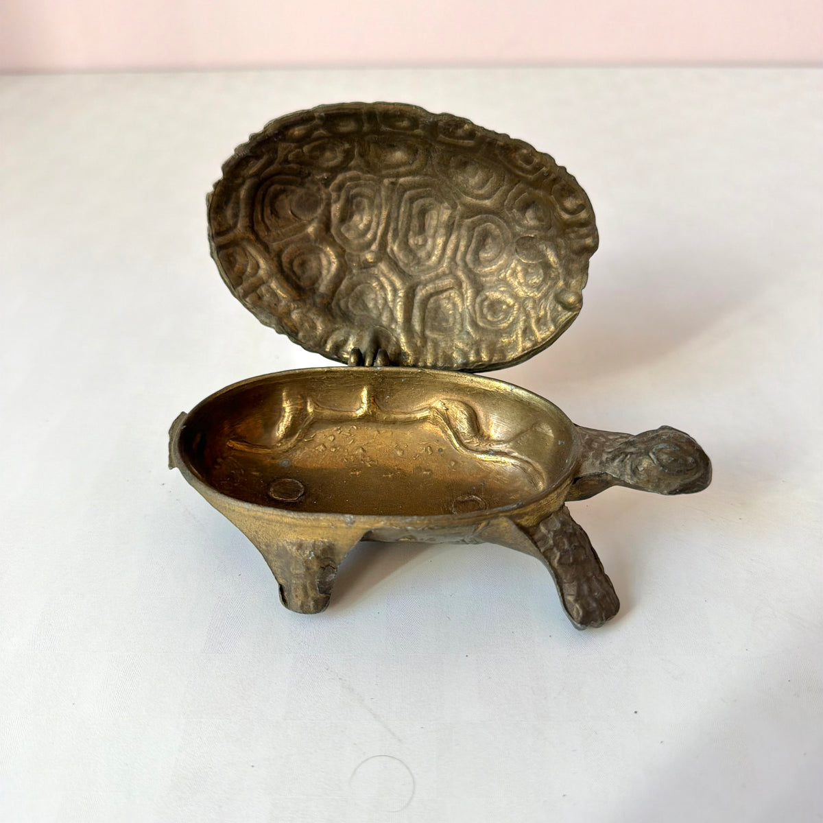Vintage Bronze Turtle Box Made in Italy
