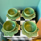 Set of 4 Ivy Leaf Cup and Saucers by Bordallo Pinheiro