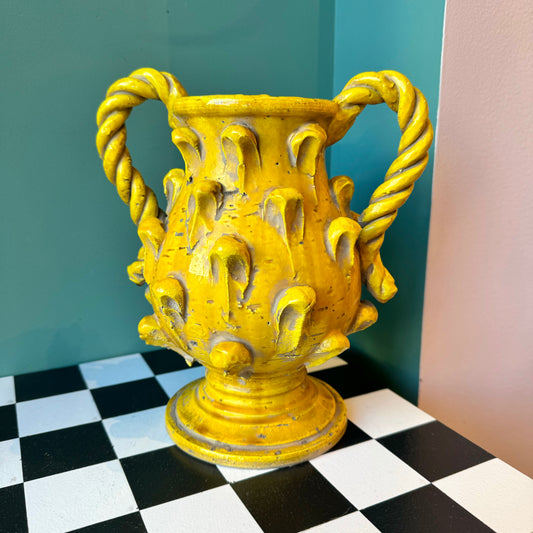 Vintage Italian Pigna Pine Clay Pot Vase