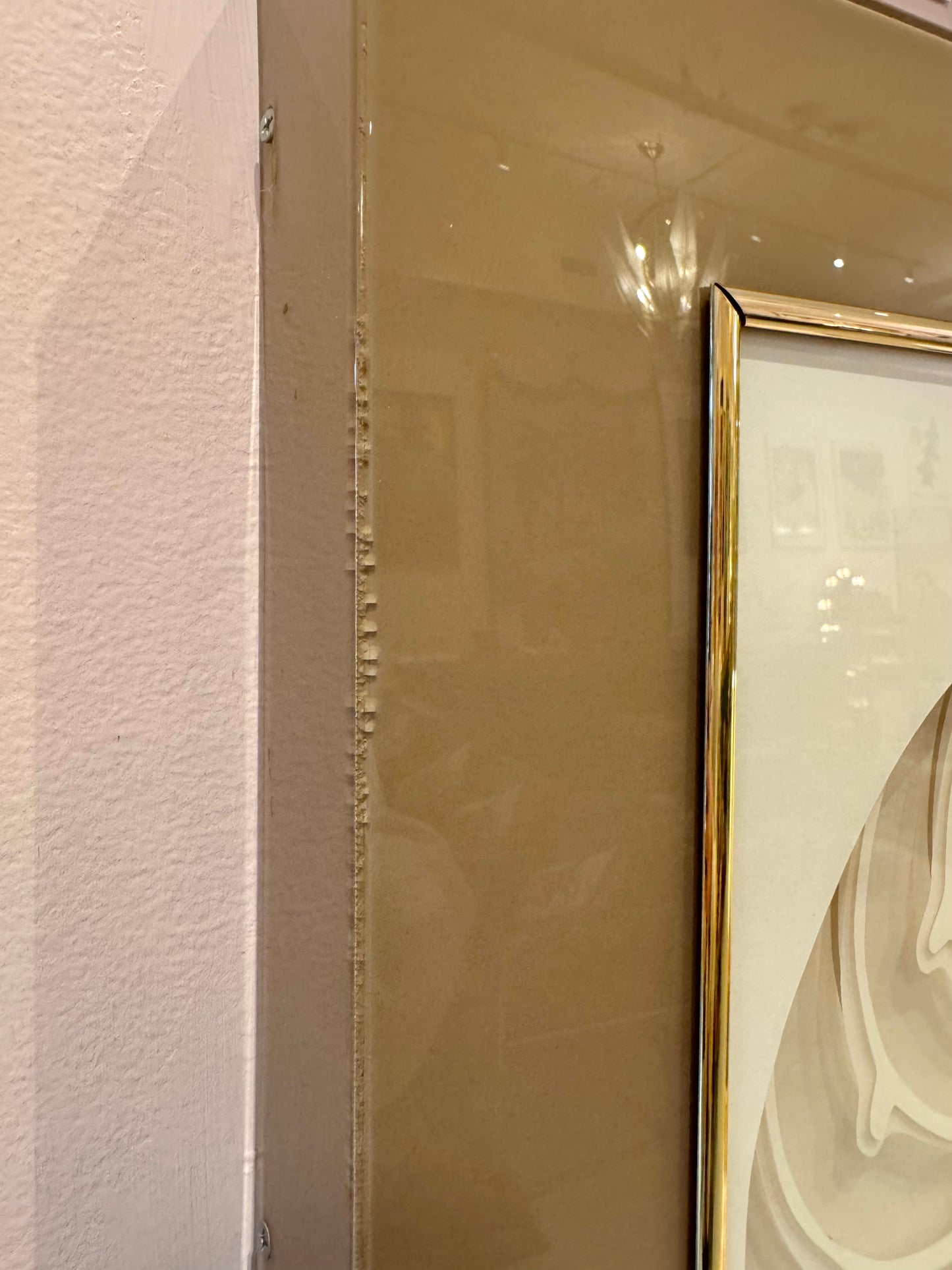 Vintage 1970's Framed 3D Paper Sculpture Shell Artwork by Rebecca Melville Miller for Greg Copeland