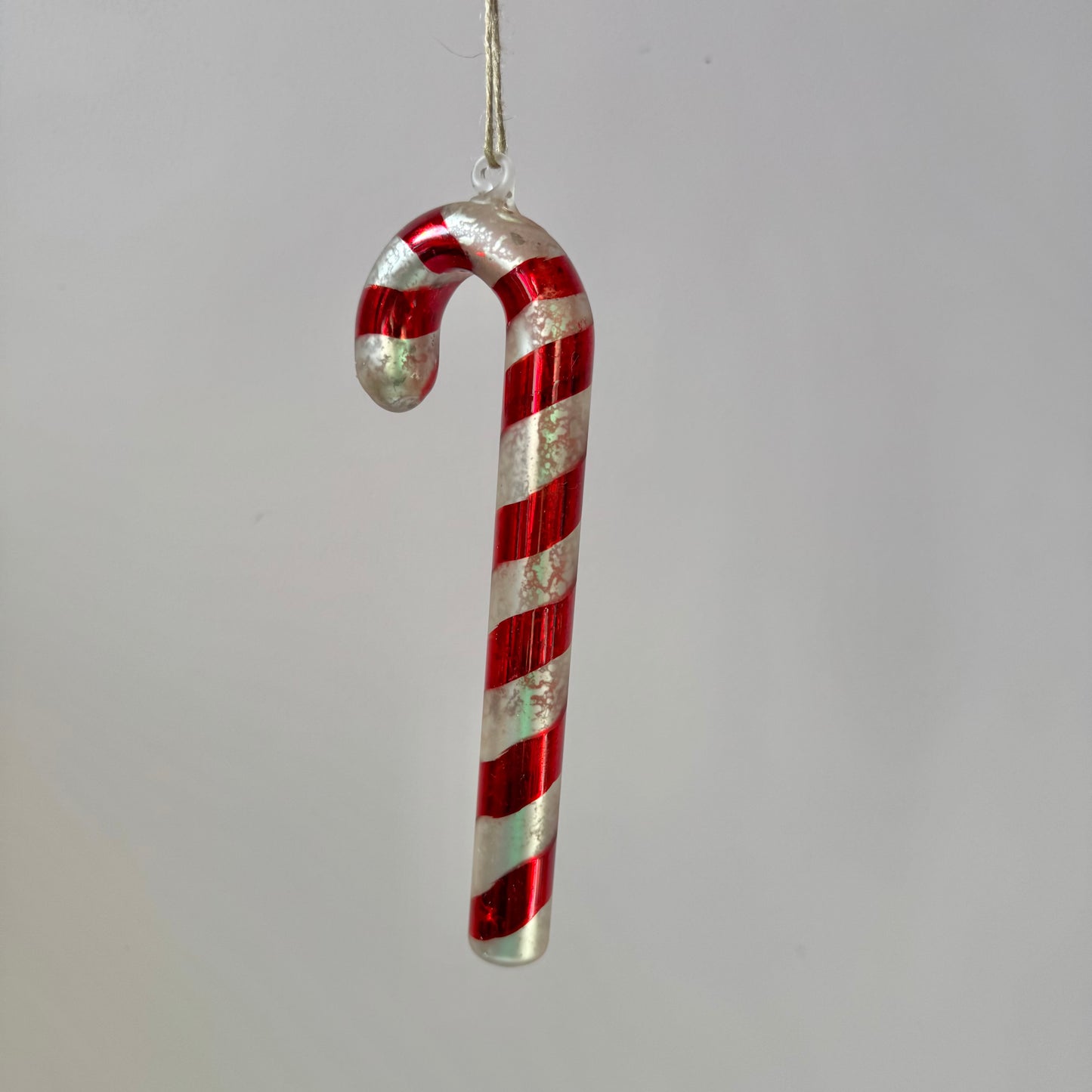 Glass Candy Cane Ornament