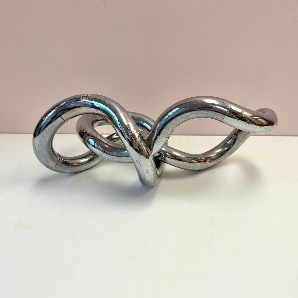 Vintage 1982 Chrome "Tangle" Sculpture by Richard X Zawitz