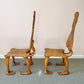 Pair of 1980 Andrew Willner Figure Chairs/Signed and Dated