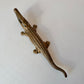 Vintage Large Brass Crocodile Nutcracker